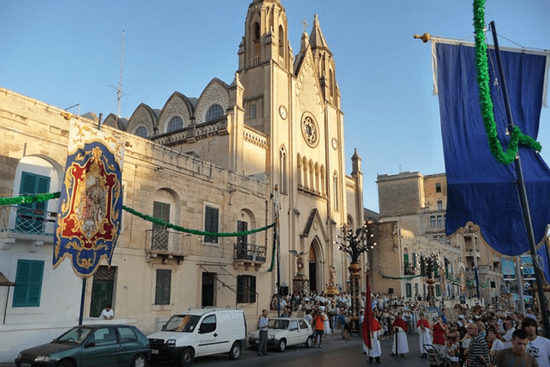 One of the many fiiestas across Malta, this one is Sliema