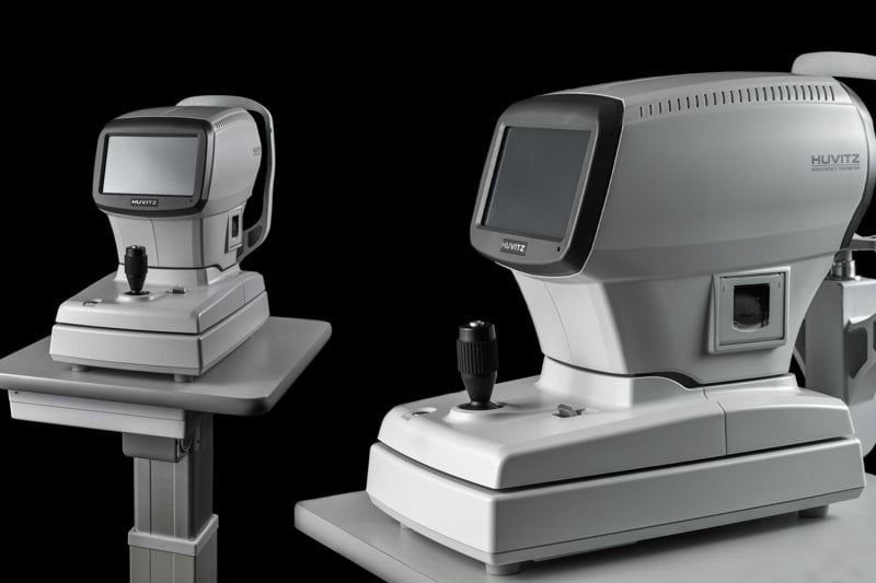 a couple of machines sitting on top of a table