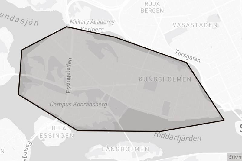 Kartbild över kungsholmen