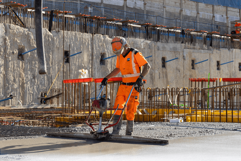Maçon travaux de bétonnage