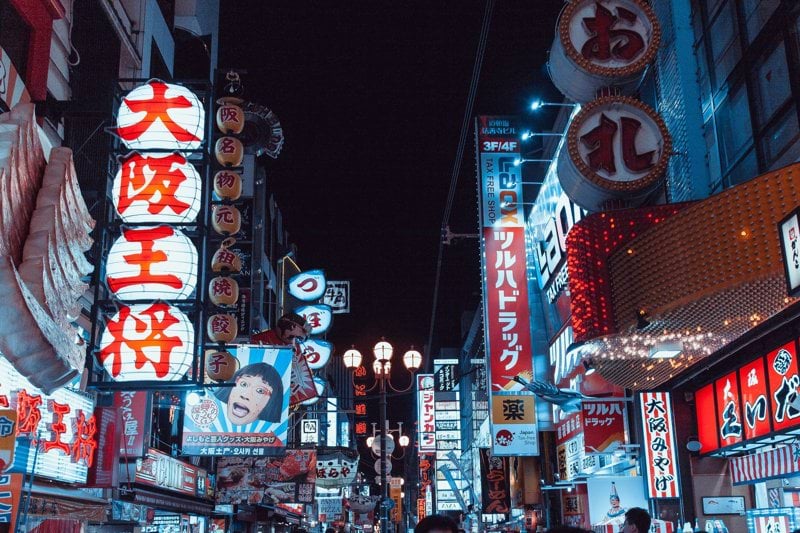 landscape photo during night market