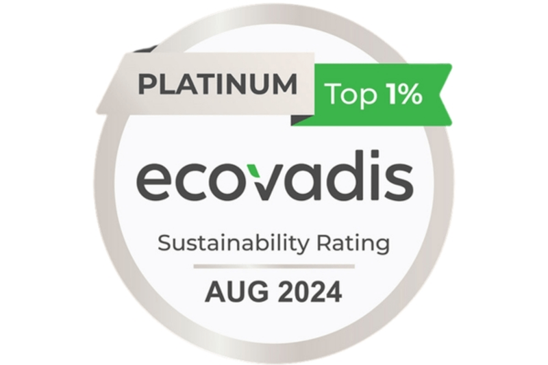 Ecovadis Platinum Top 1%, Sustainability Rating, Août 2024