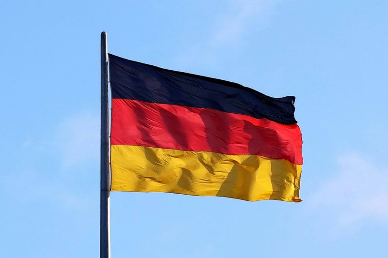 a flag on a pole