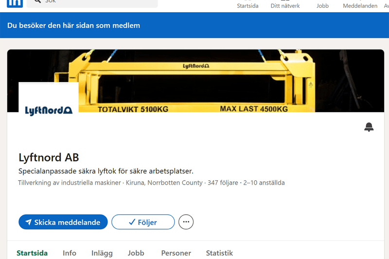 Hitta Lyftnord på Linkedin