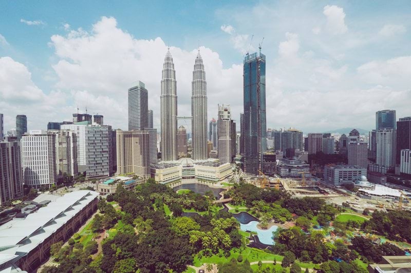 aerial photography of buildings