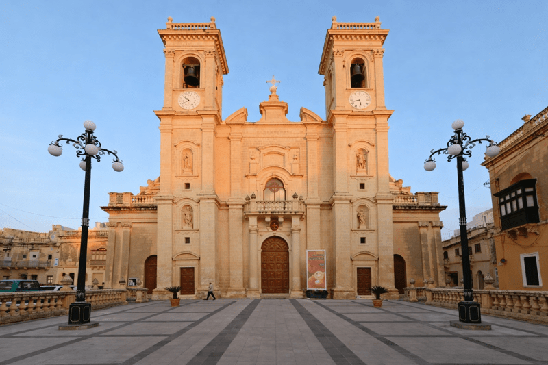 St. Philip of Agira Church at sunset