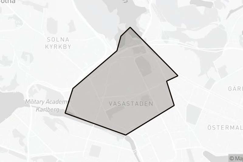 karta över vasastan