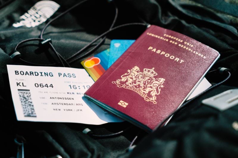 Ready for take off. Passport ready