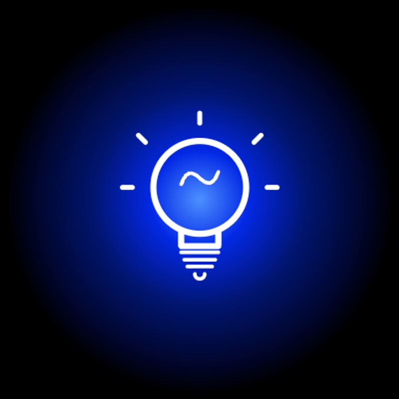 Lightbulb with sparkles icon representing TapNation's Creativity value — original game ideas