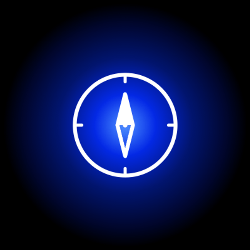 Compass icon representing TapNation's Piracy value — exploring new territories in mobile gaming