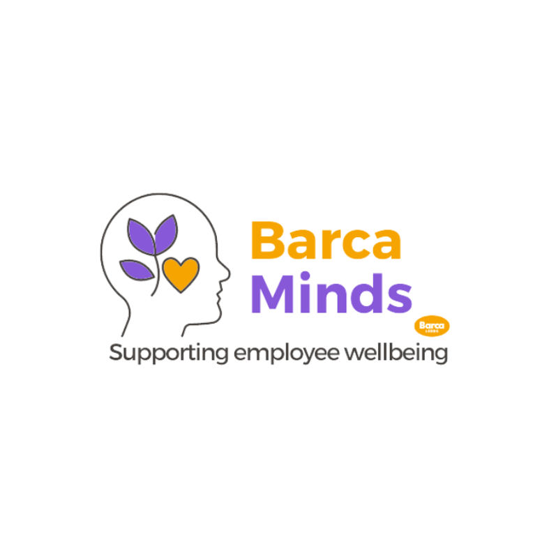 Barca Minds logo, 'Supporting employee wellbeing'