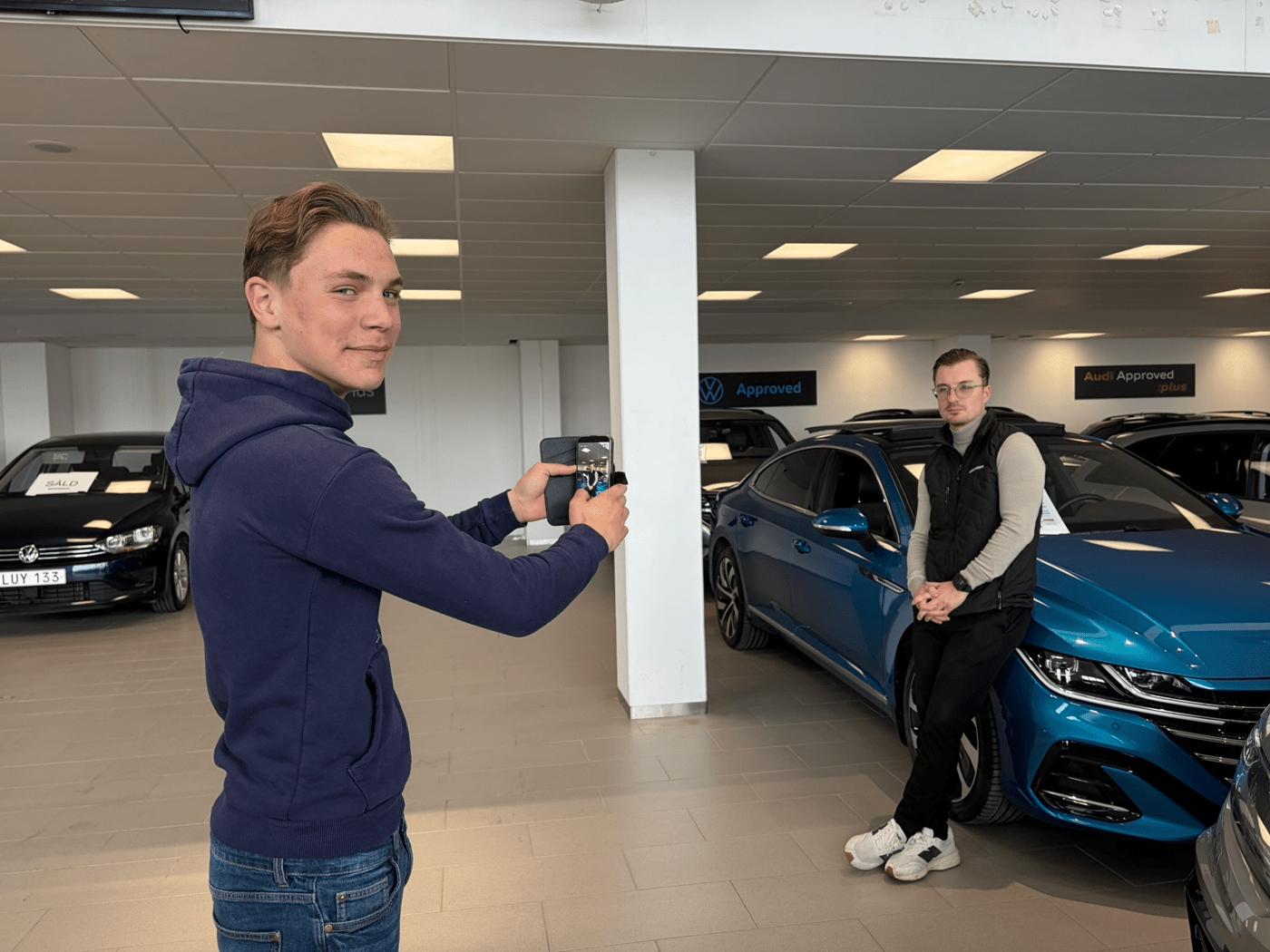 Rasmus har PRAO på Berners marknadsavdelning