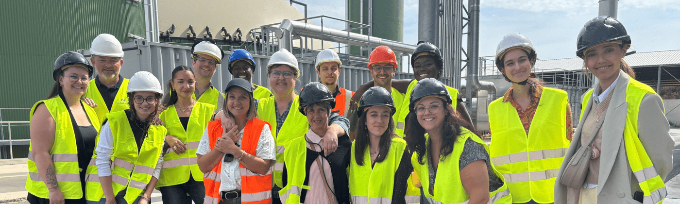 Photo de groupe - Visite d'un centre de tri