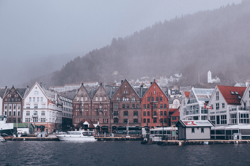 Bergen city harbour