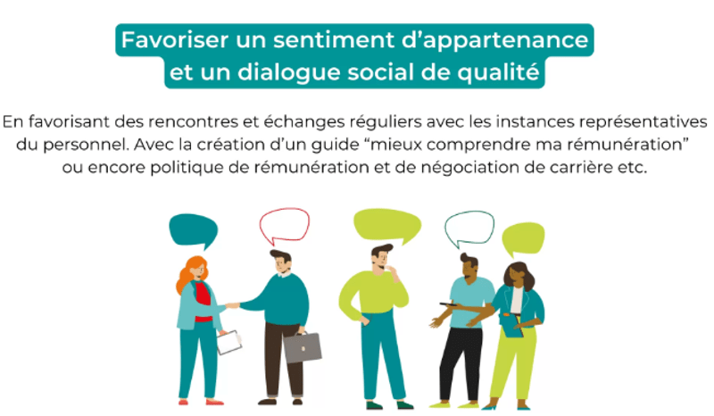 Favoriser un sentiment d'appartenance et un dialogue social de qualité