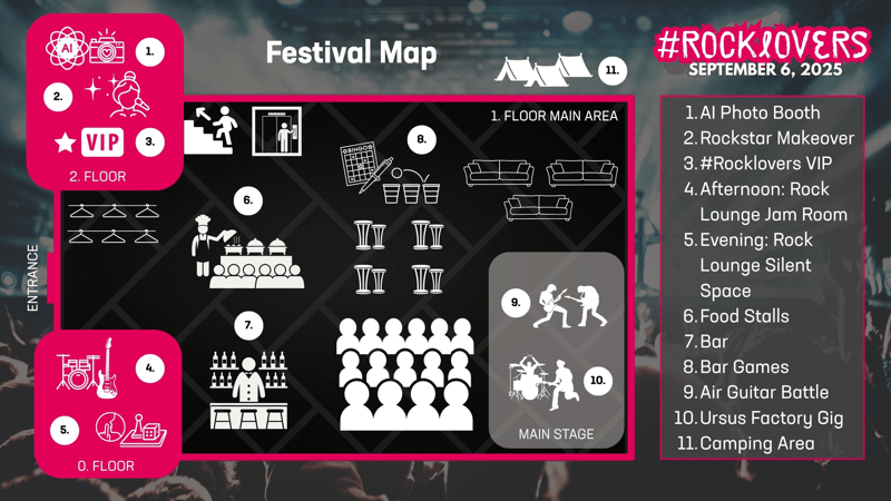 Map of the festival