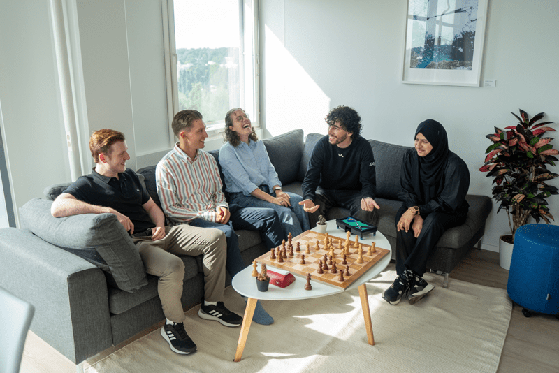 Interns at the Kuva Space office