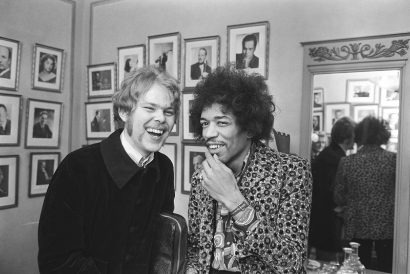 Thomas Johansson backstage med Jimmy Hendrix