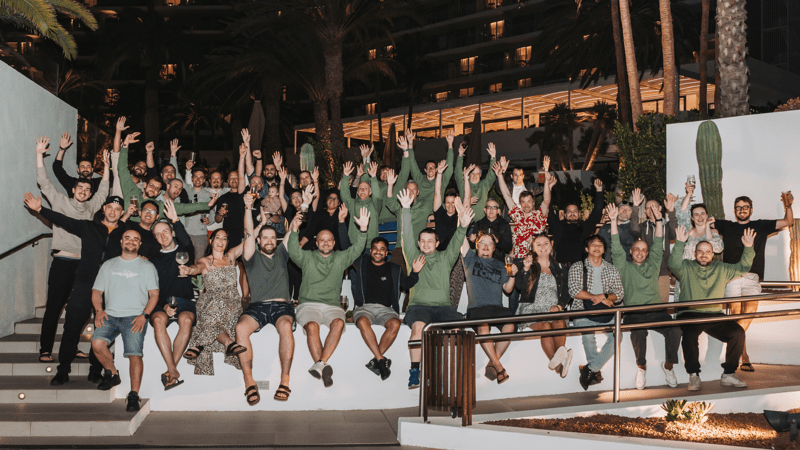 Full team photo taken at Summit 2025 in Gran Canaria