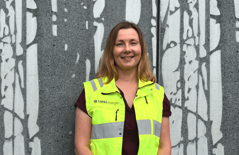 Lahti Energian turvallisuus- ja ympäristöpäällikkö Anna Laksio.