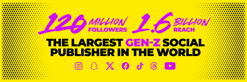 The largest Gen-Z social publisher in the world