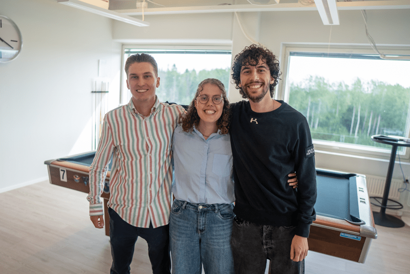 Interns at the Kuva Space office