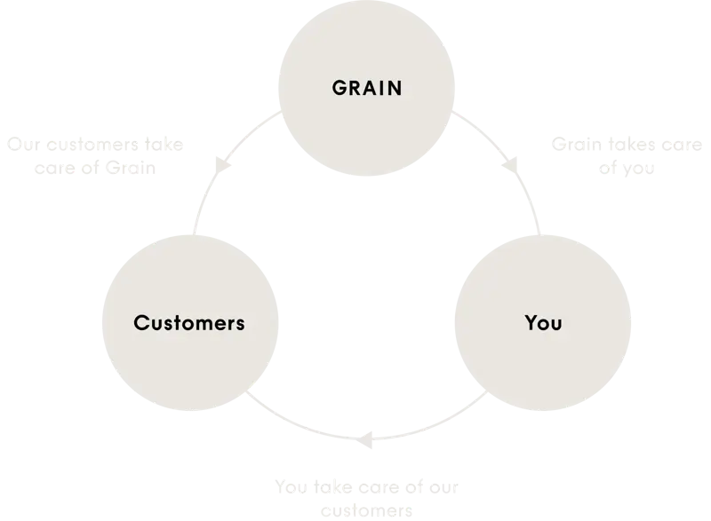 Diagram illustrating Grain’s Circle of Life
