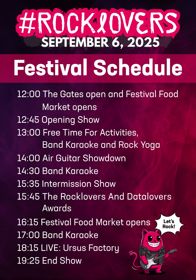 Festival schedule