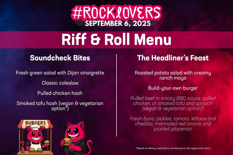 Festival food court menu